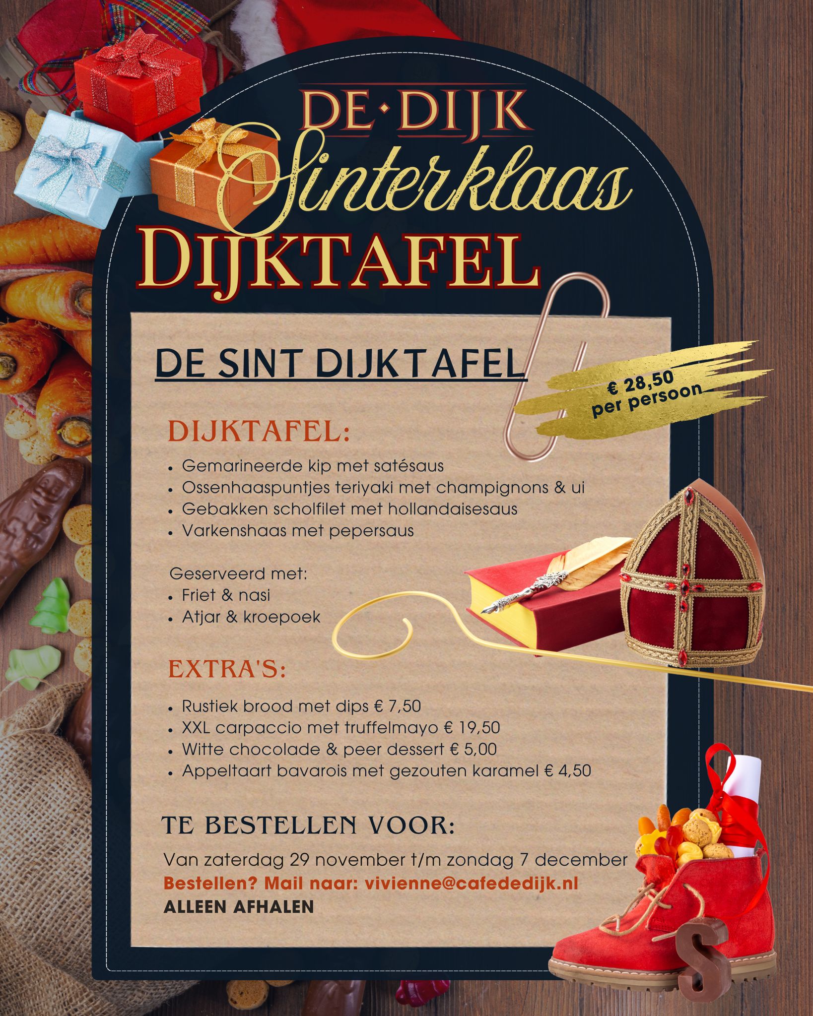 Sint Dijktafel bestellen 2025